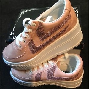 Blush platform sneakers- perfect for Halloween